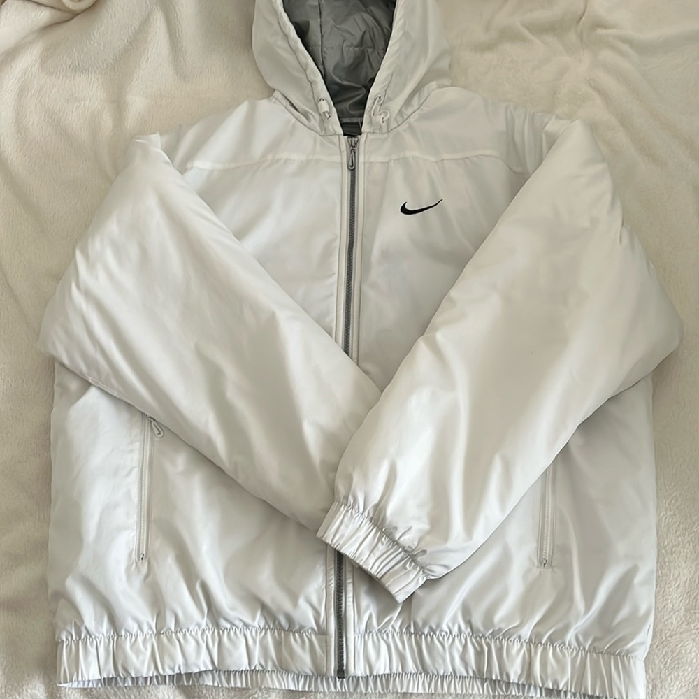 Nike White Puffer Jacket
